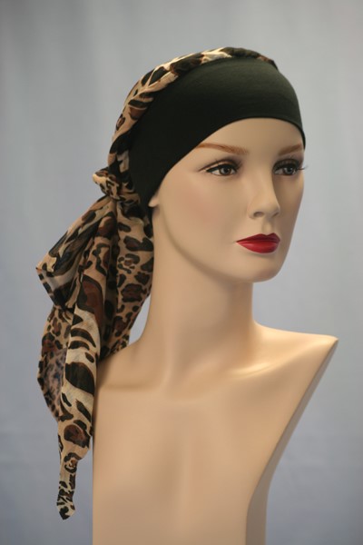 Abbie Band Scarf Tiger Pattern